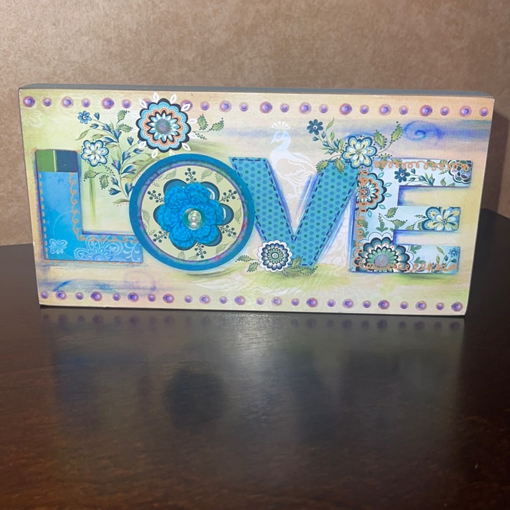“Love” wall decor